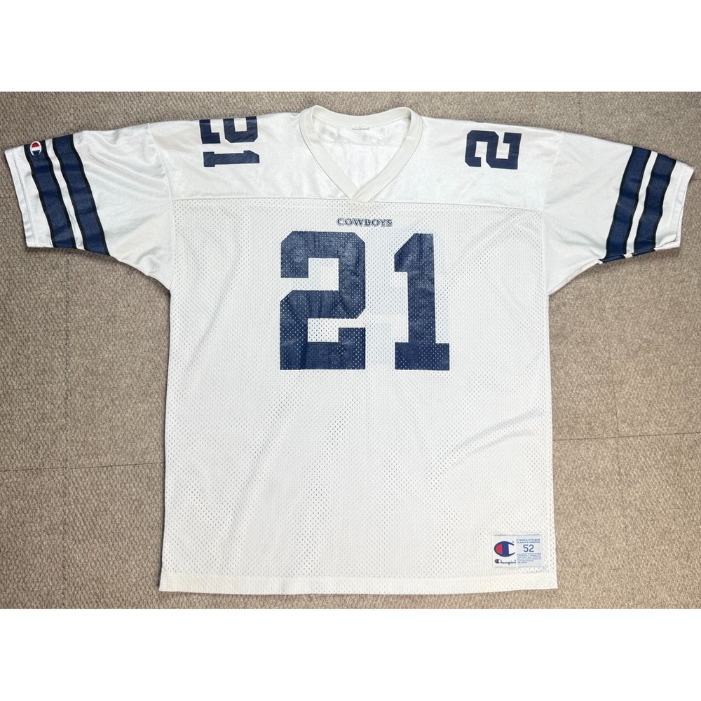 Champion Vtg NFL Dallas Cowboys Deion Sanders‎ #21 Football Jersey Size 52